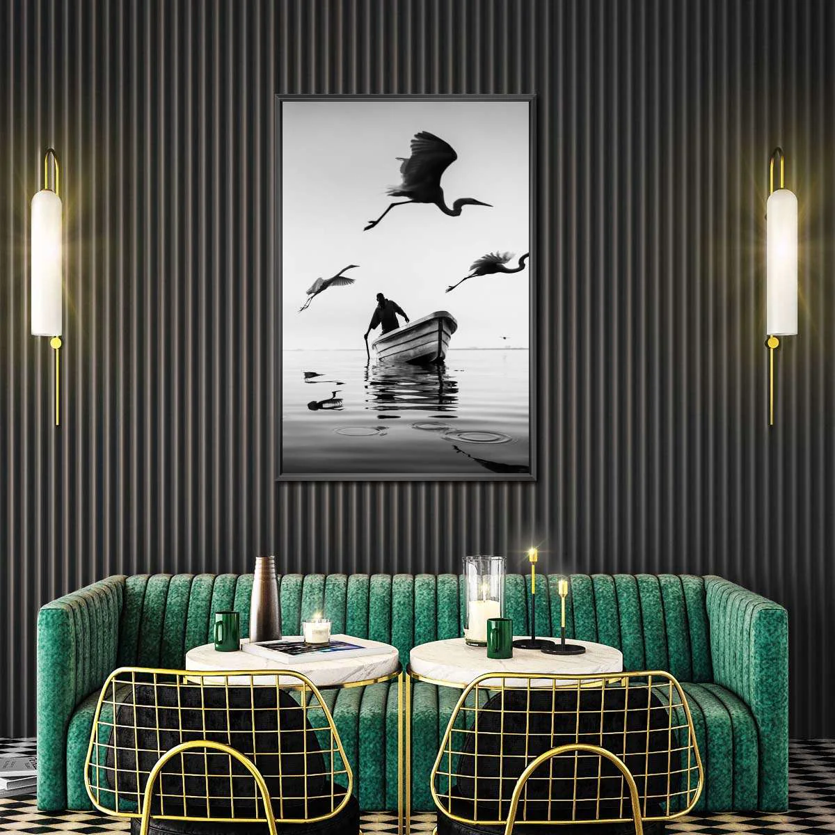 3 Herons Wall Art - Image 5