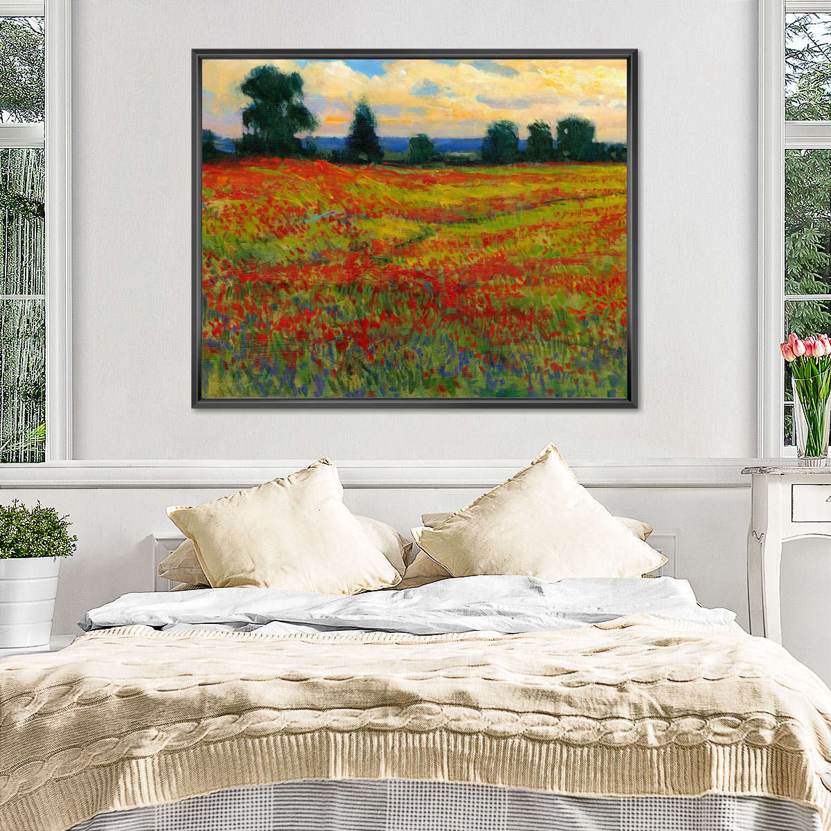 A Red Field Wall Art - Image 4