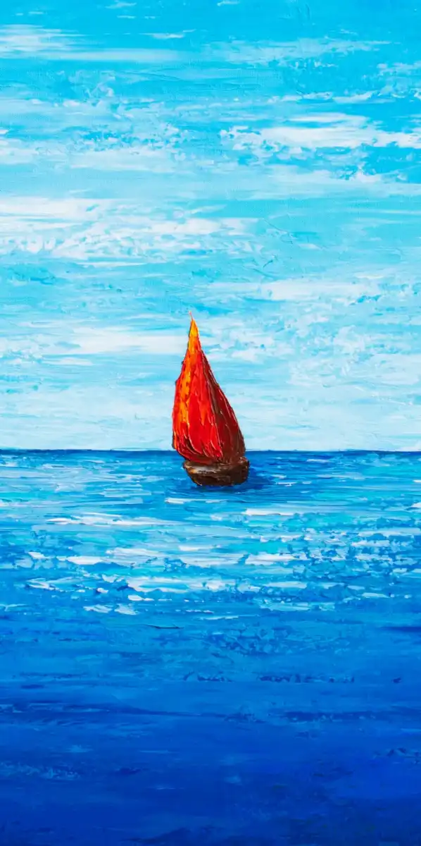A Red Sailboat Wall Art - Image 18
