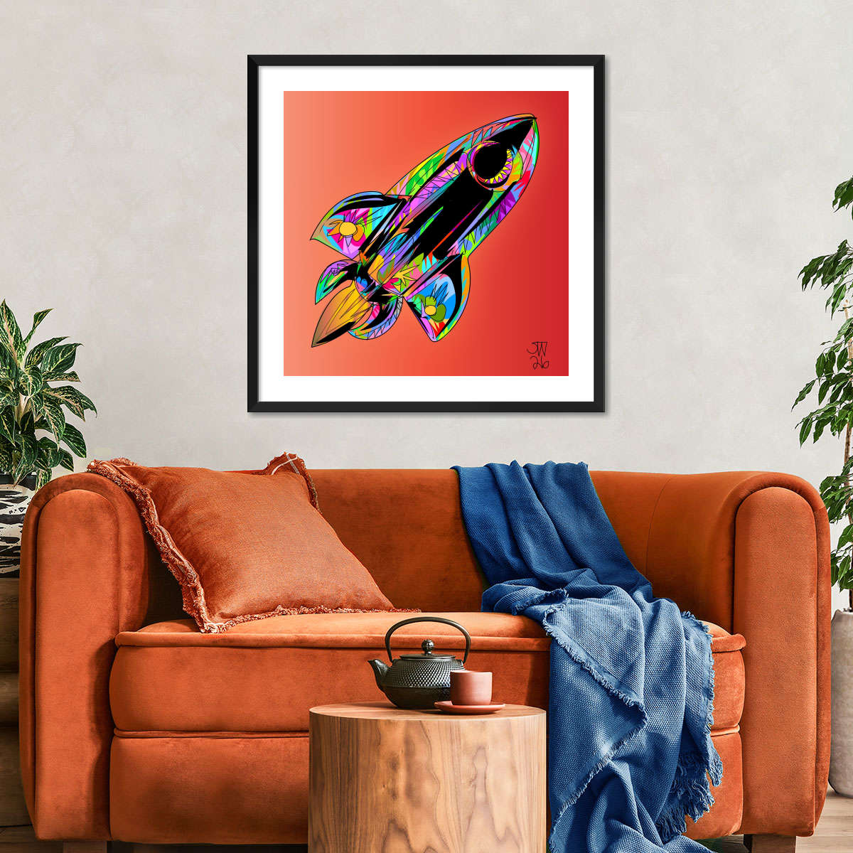 A Rocket Ship Wall Art - Image 6