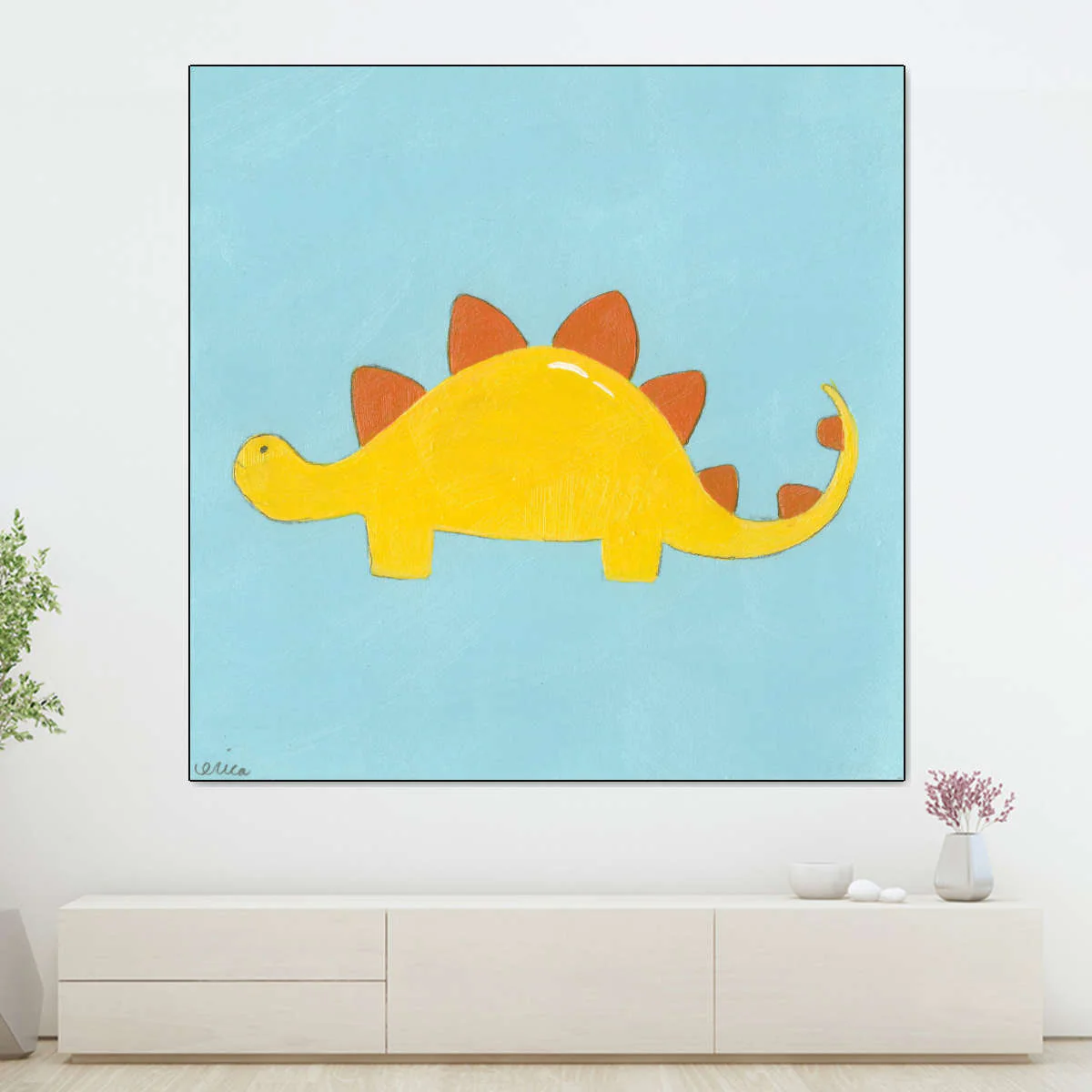 A Stegosaurus Wall Art - Image 8