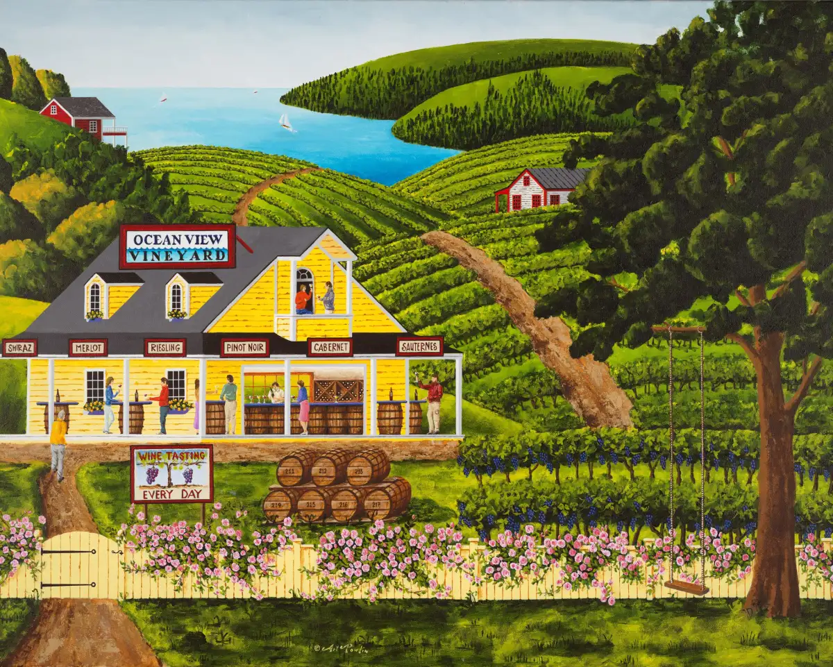 A Vineyard Visit Wall Art - Image 8