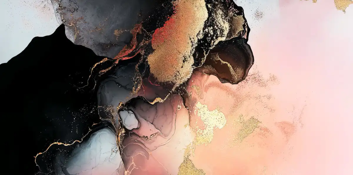 Abstract Alchemy - Obsidian Bloom III Wall Art - Image 14