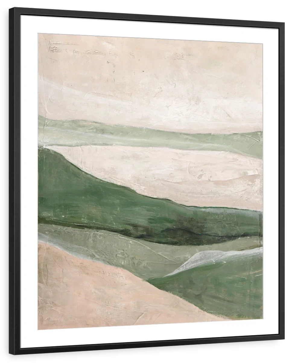 Abstract Green Field Wall Art - Image 7