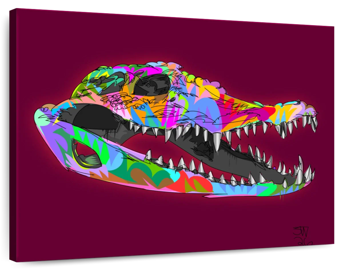 Alligator Skull Wall Art - Image 2