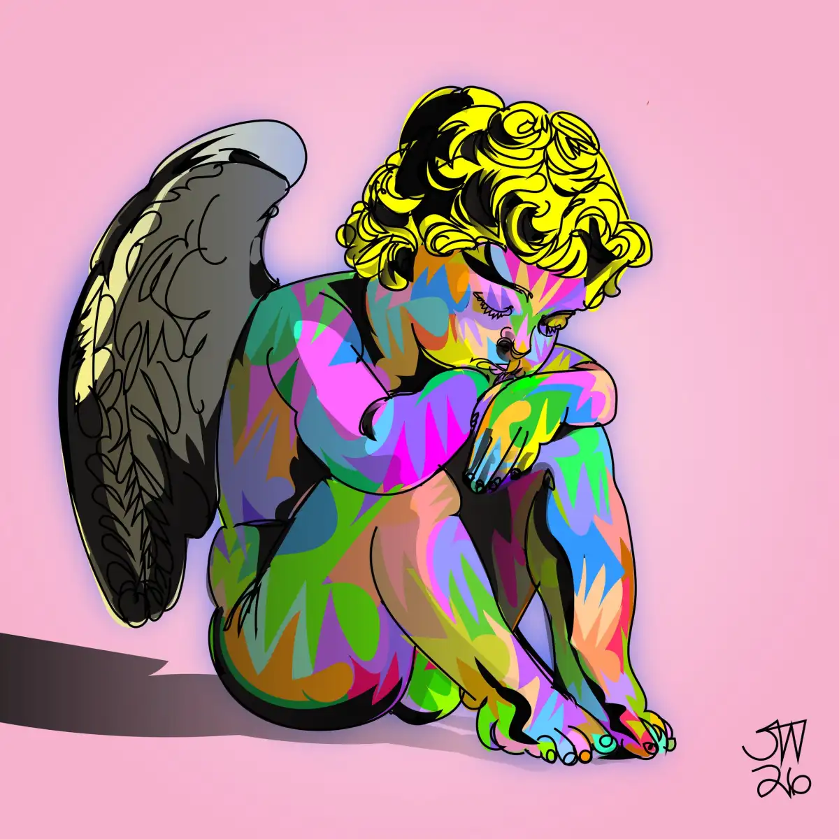 Angel Sleeping Wall Art - Image 12