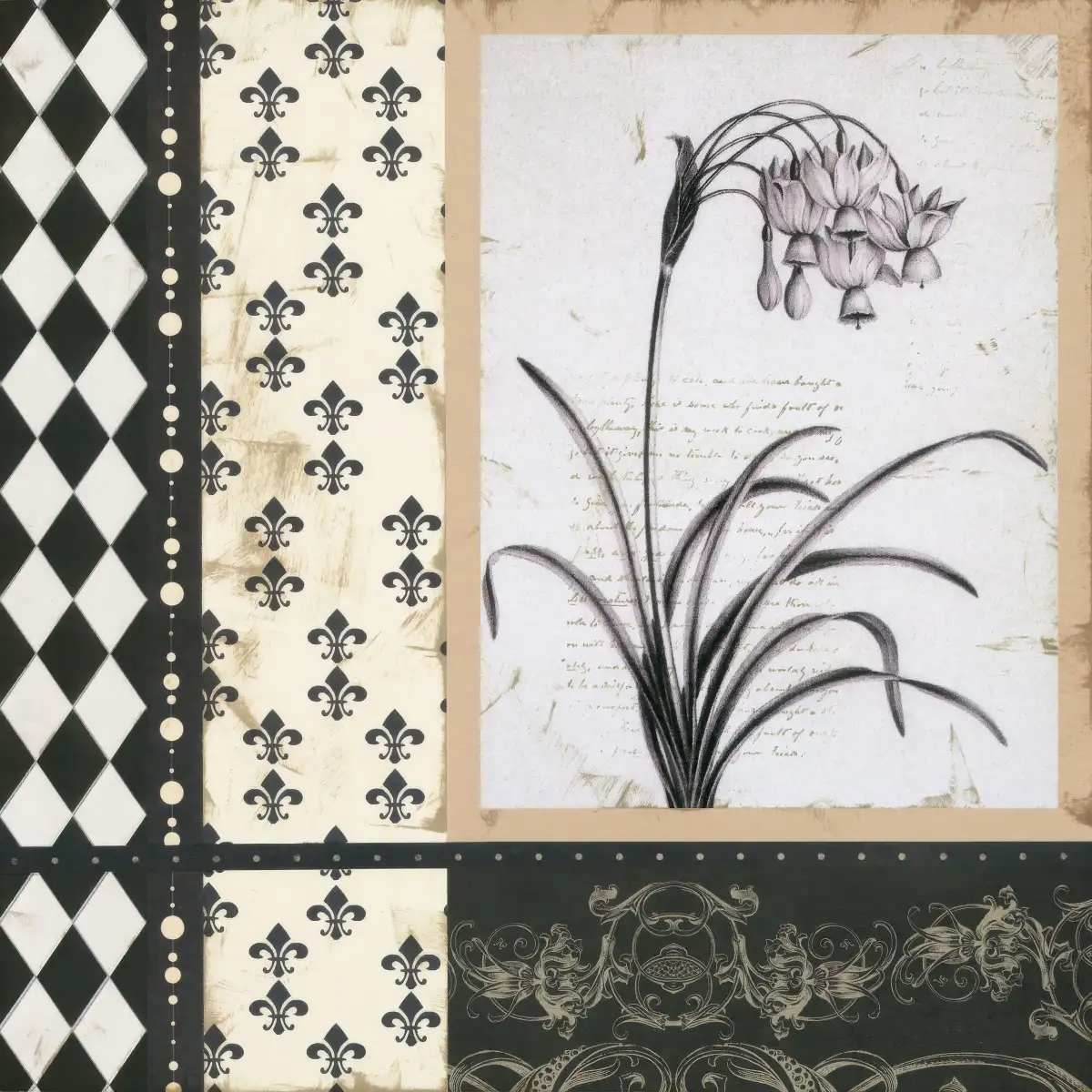 Argyle Et Fleurs I Wall Art - Image 13