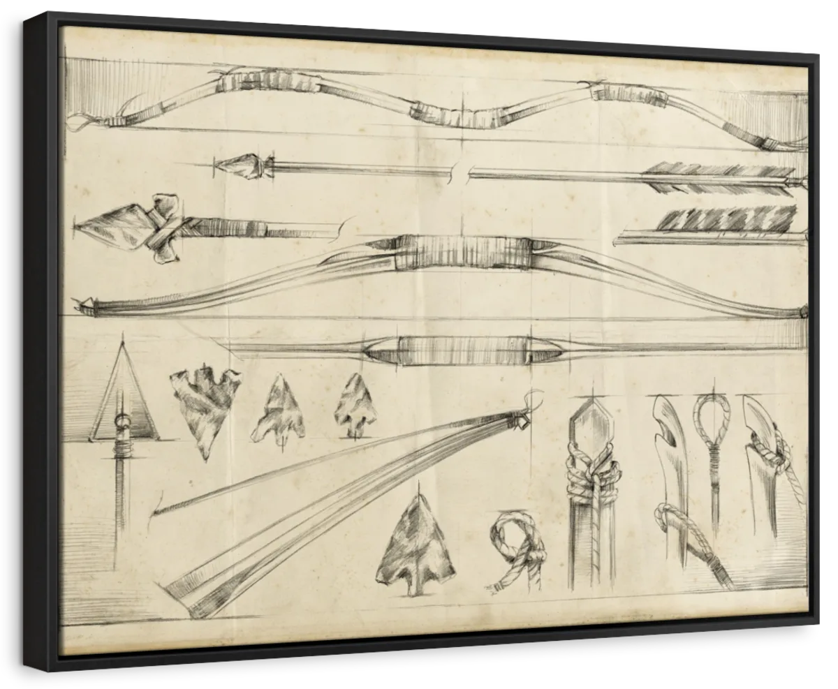 Arrow Schematic II Wall Art - Image 6