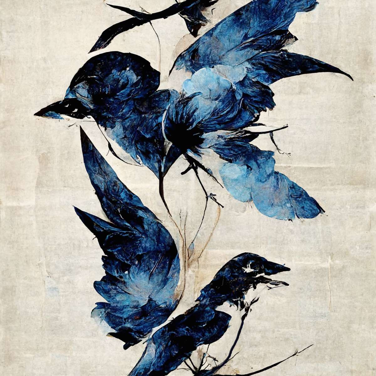Azure Flight Wall Art - Image 2
