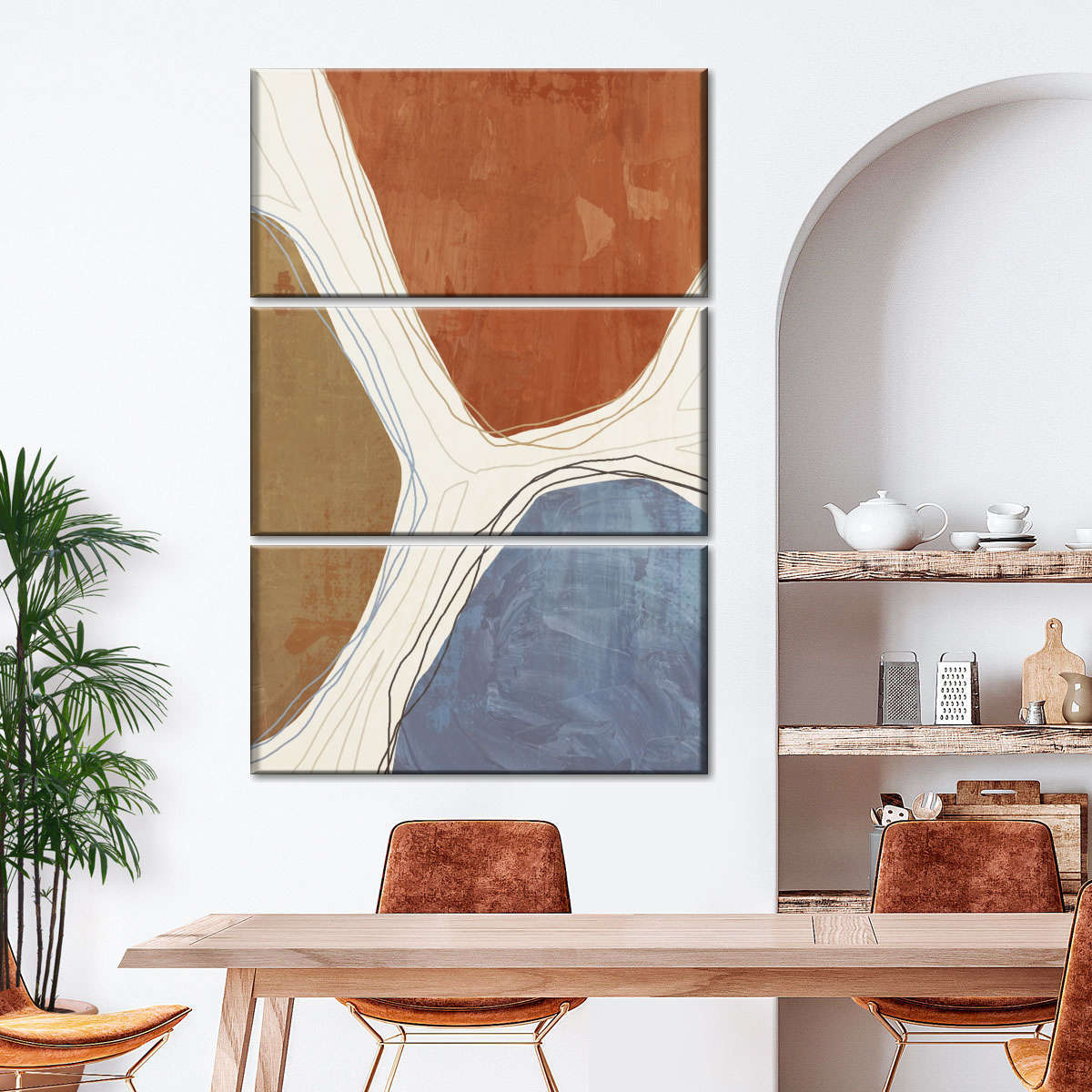 Baby Blue Abstract No. 3 Wall Art - Image 2