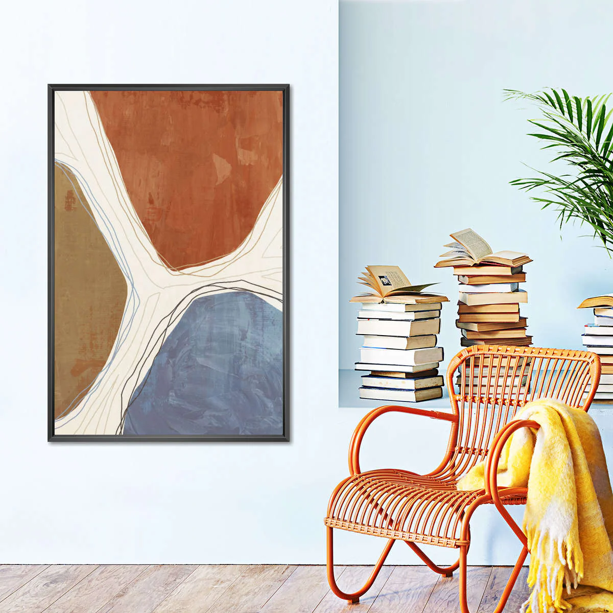 Baby Blue Abstract No. 3 Wall Art - Image 5