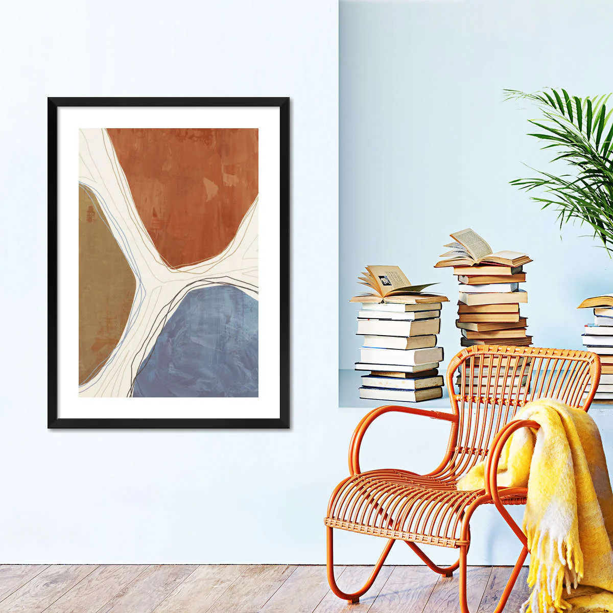 Baby Blue Abstract No. 3 Wall Art - Image 6