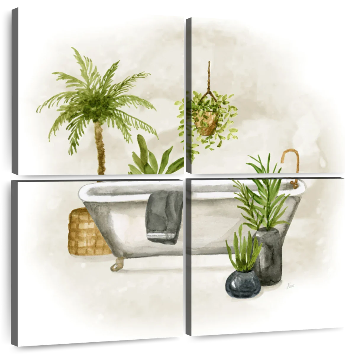 Bath Greenery I Wall Art - Image 8