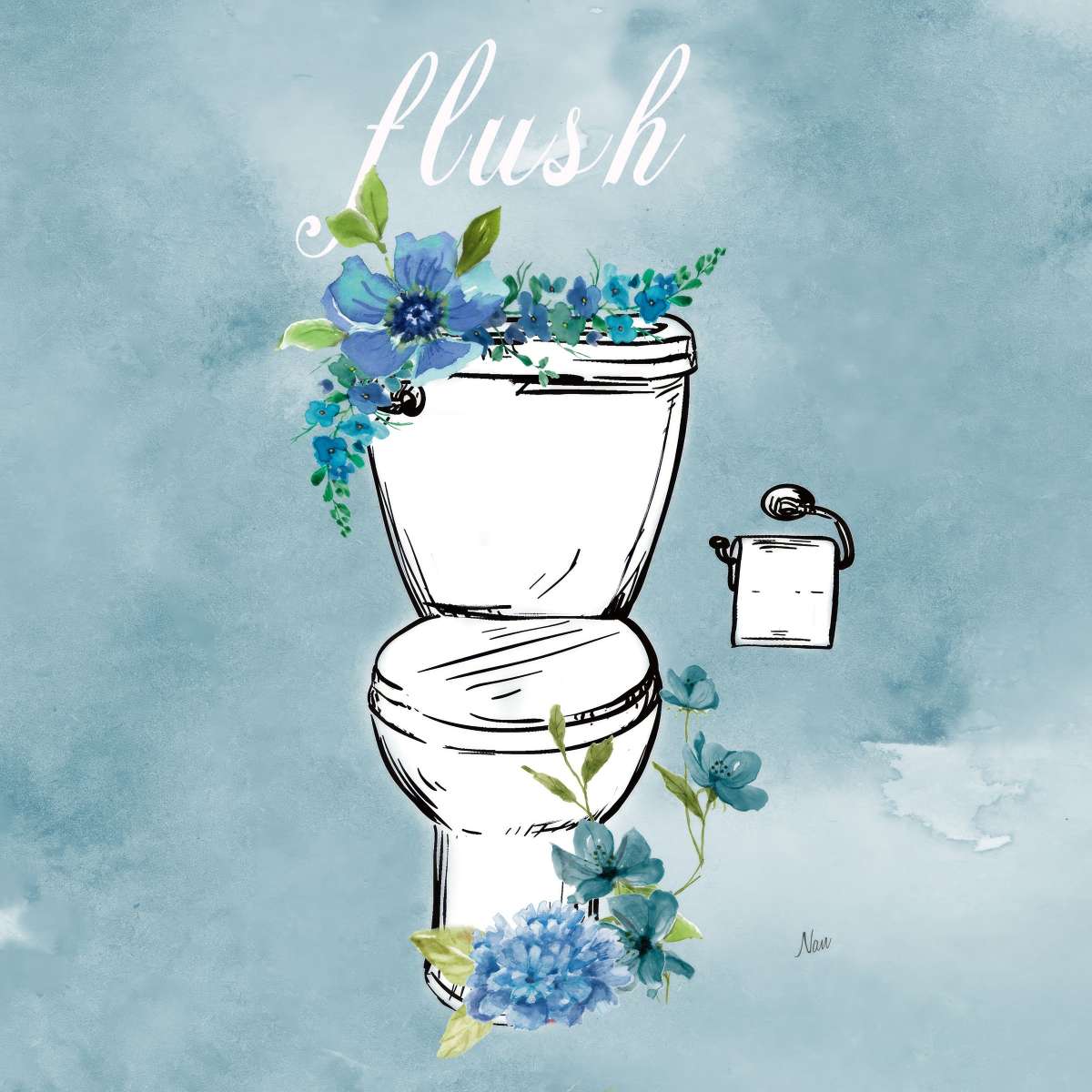 Bathroom Flush Wall Art - Image 2