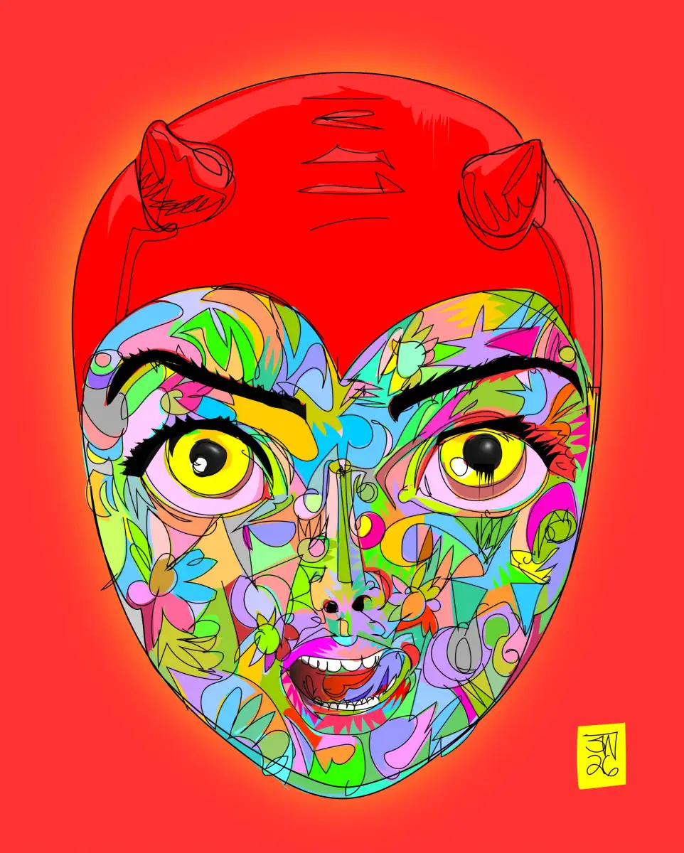 Big Devil Eyes Wall Art - Image 9