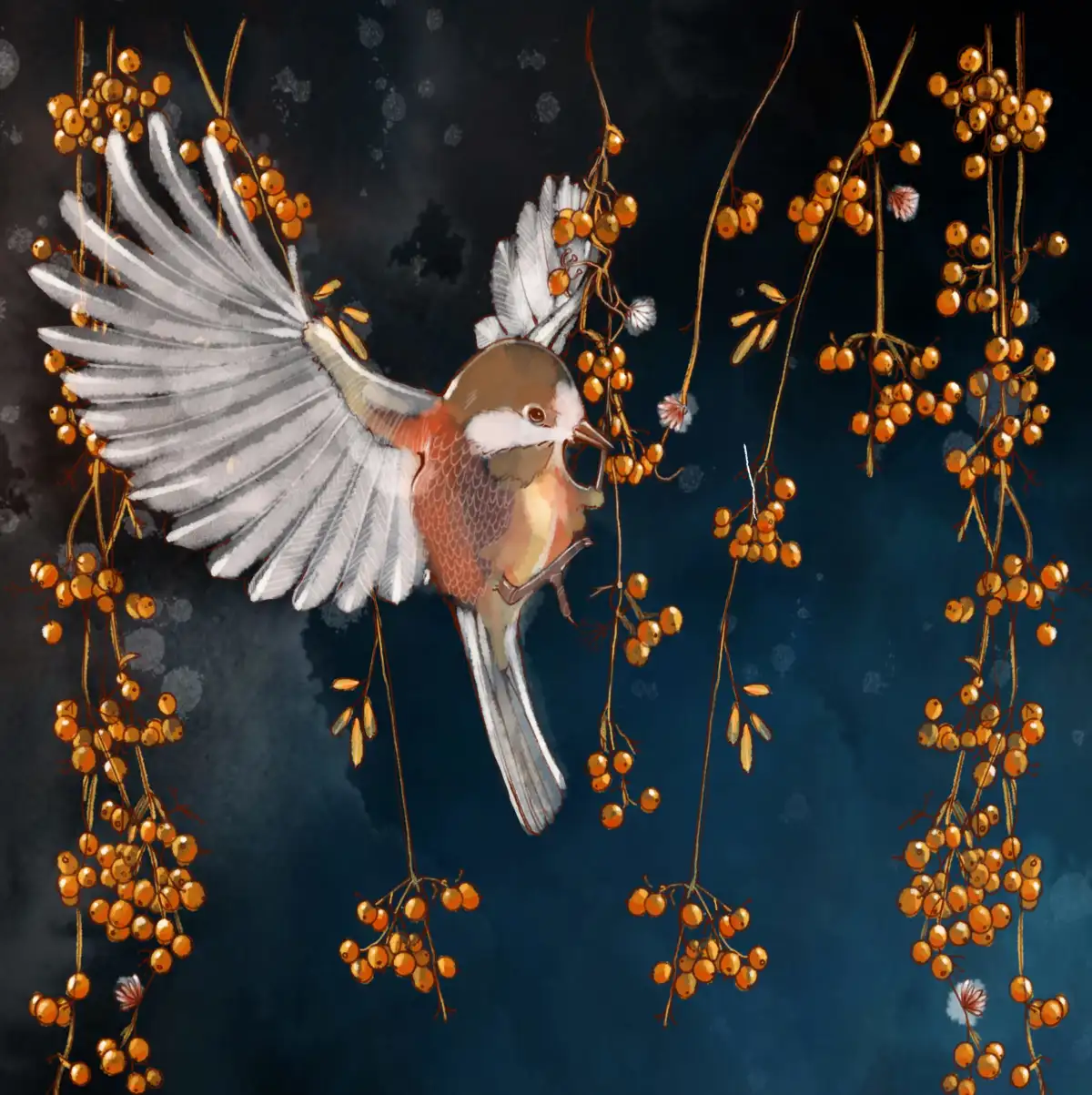 Bird In The Berries Wall Art - Image 10