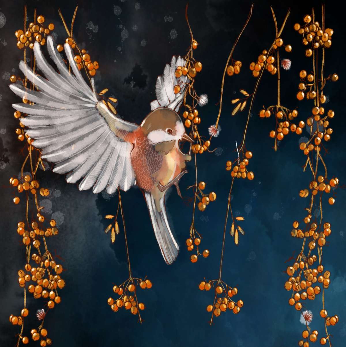 Bird In The Berries Wall Art - Image 11