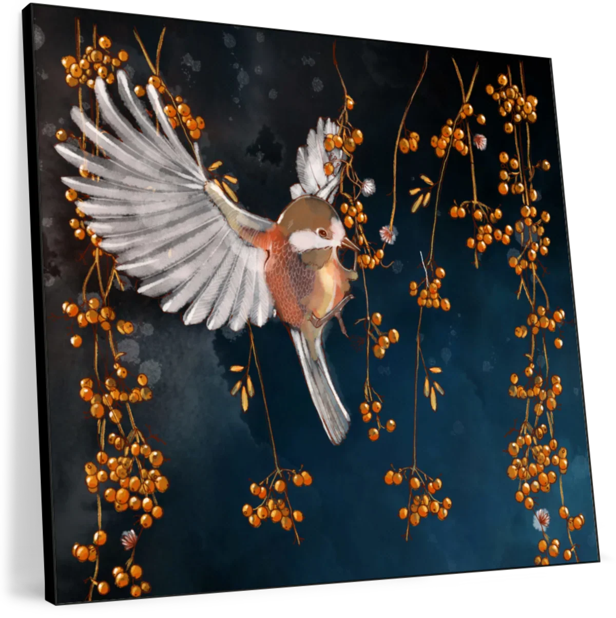Bird In The Berries Wall Art - Image 8