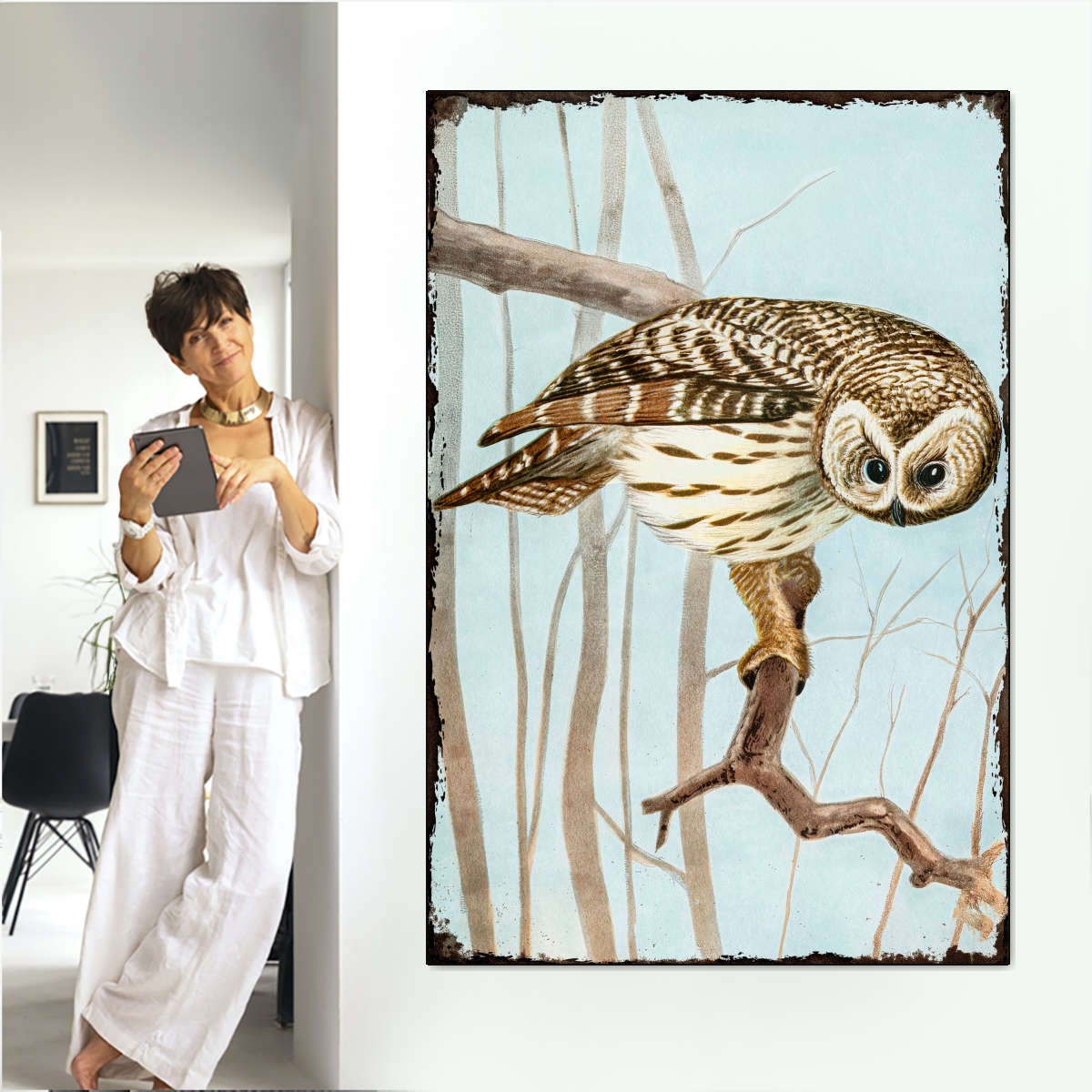 Bird Life - Barred Owl Wall Art - Image 3