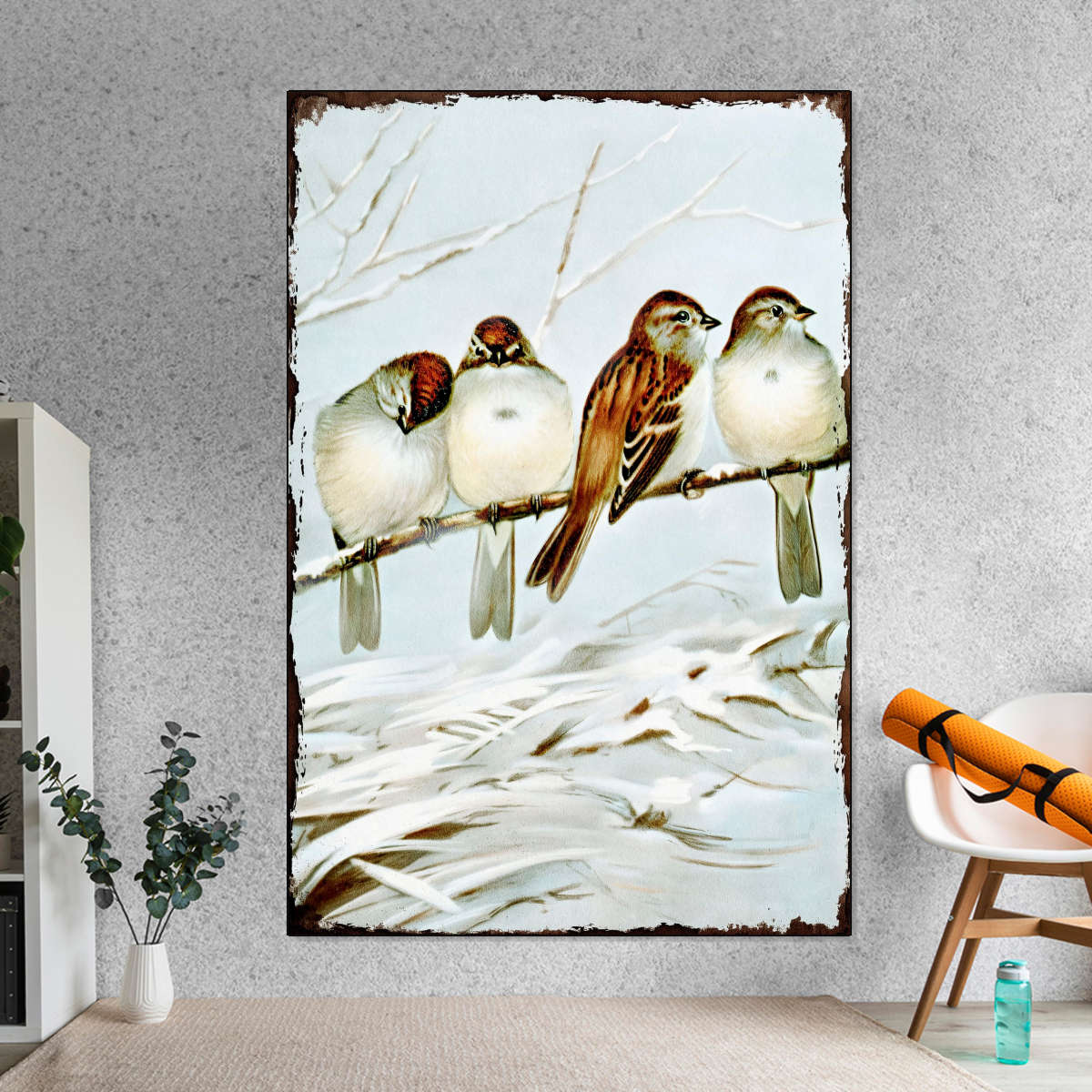 Bird Life - Eurasian Tree Sparrows Wall Art - Image 3
