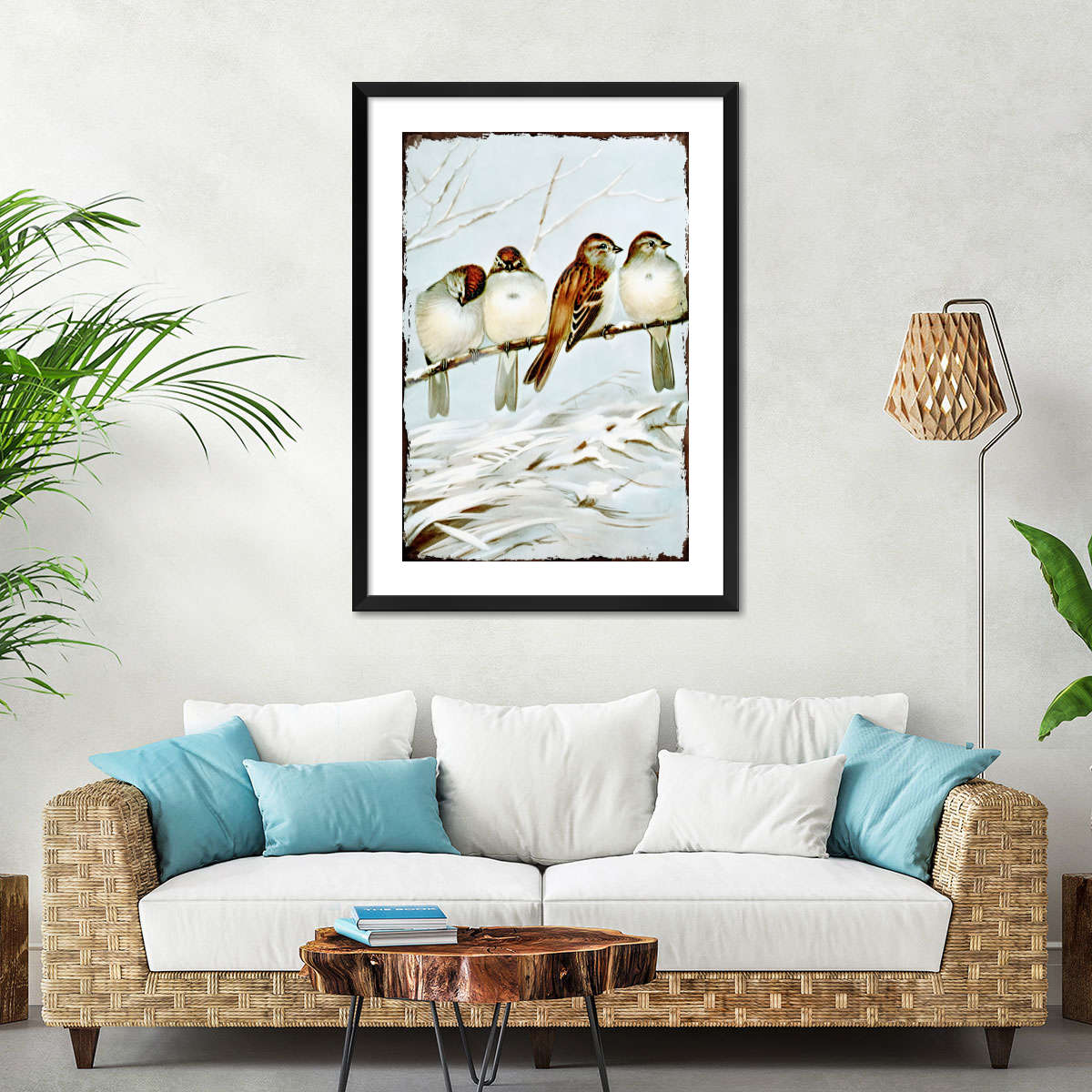 Bird Life - Eurasian Tree Sparrows Wall Art - Image 5