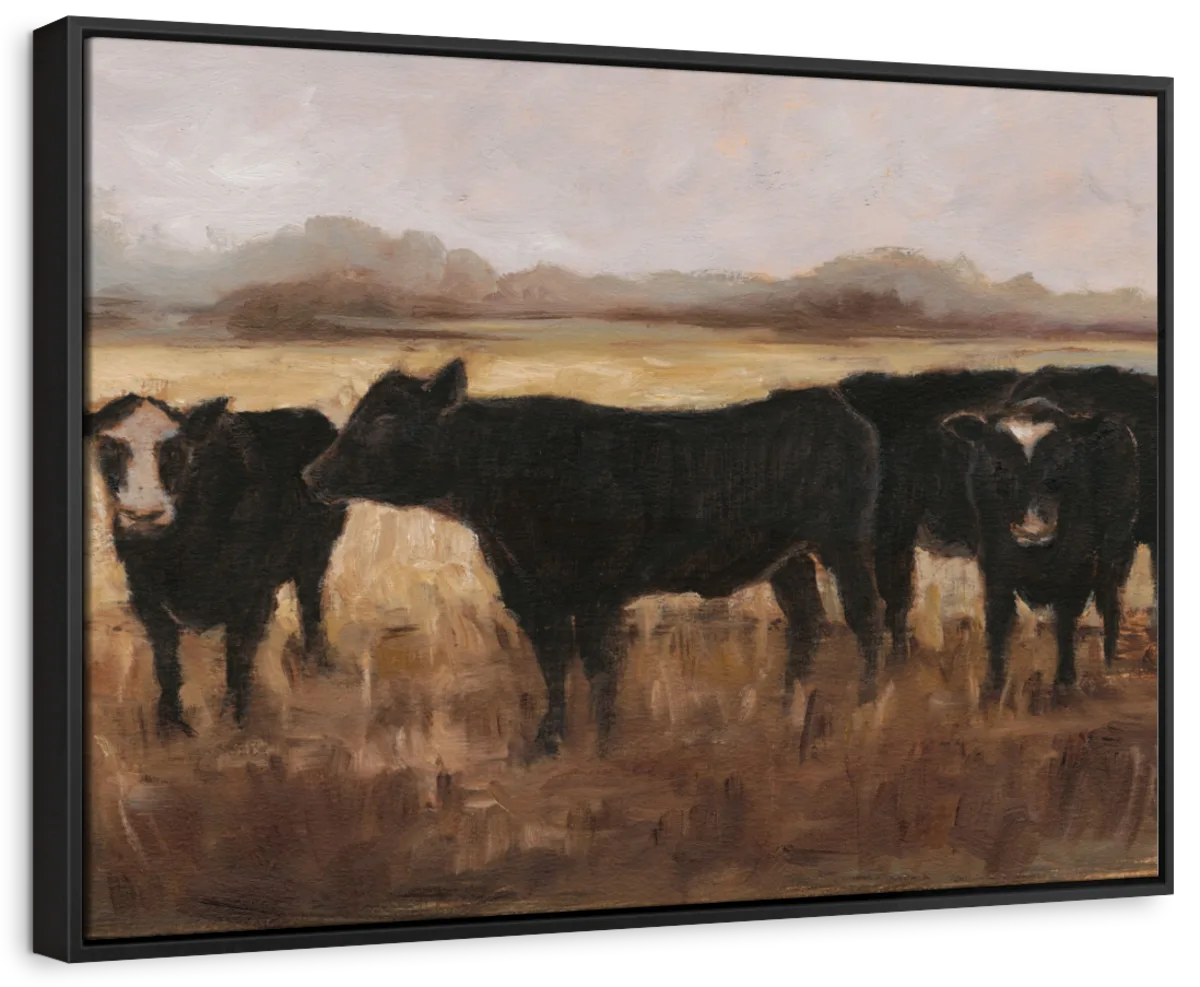 Black Cows Wall Art - Image 6