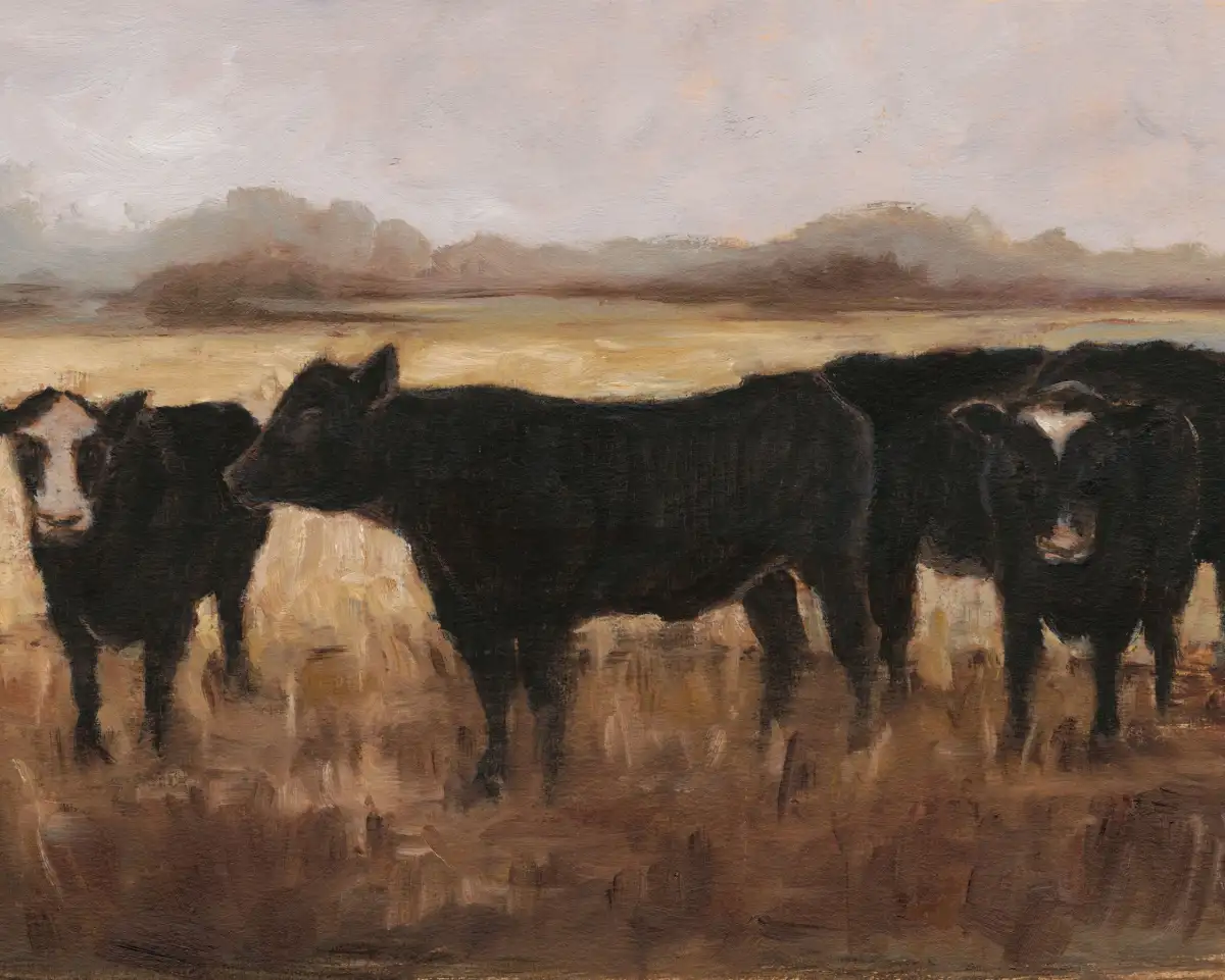 Black Cows Wall Art - Image 8
