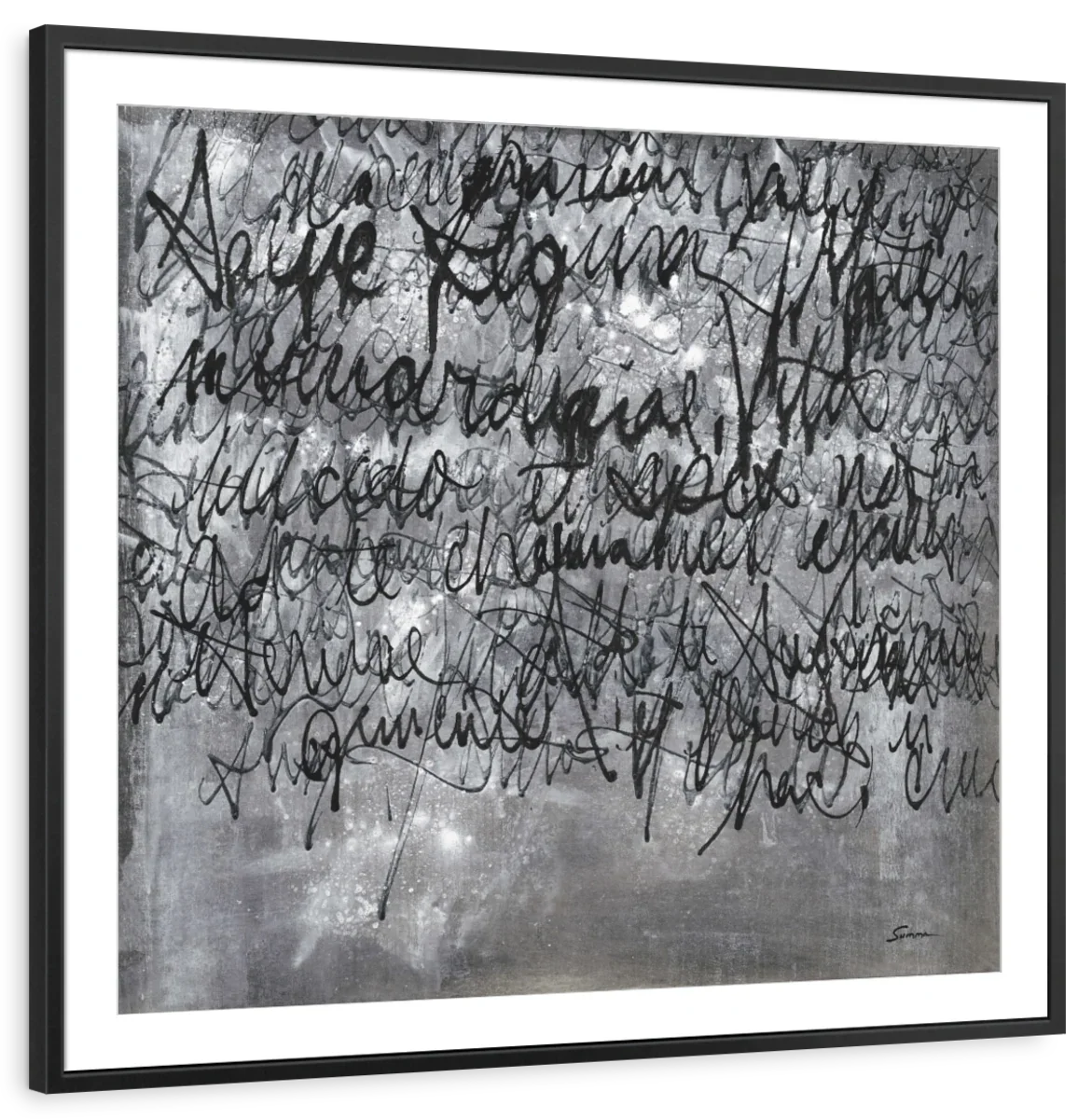 Black Script Wall Art - Image 7