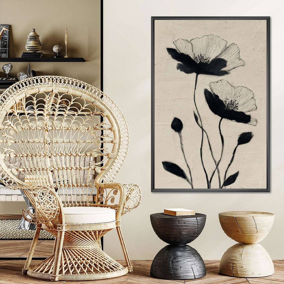 Blooming Noir Wall Art - Image 4