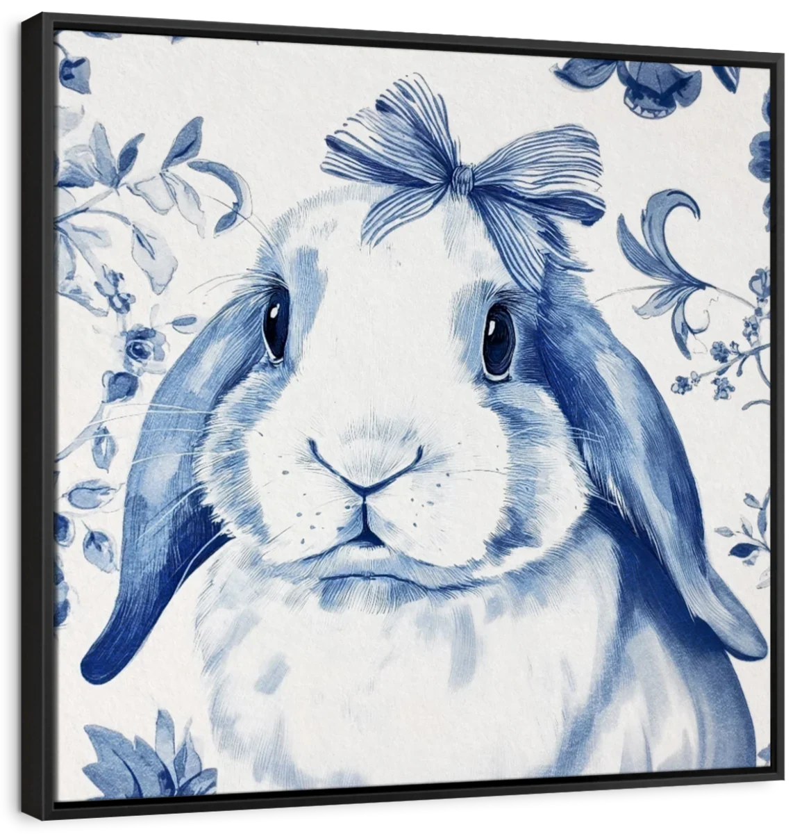 Blue Bunny Closeup Wall Art - Image 10