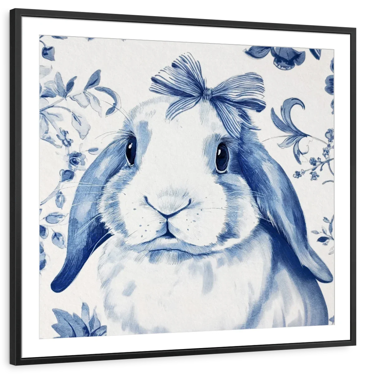 Blue Bunny Closeup Wall Art - Image 11