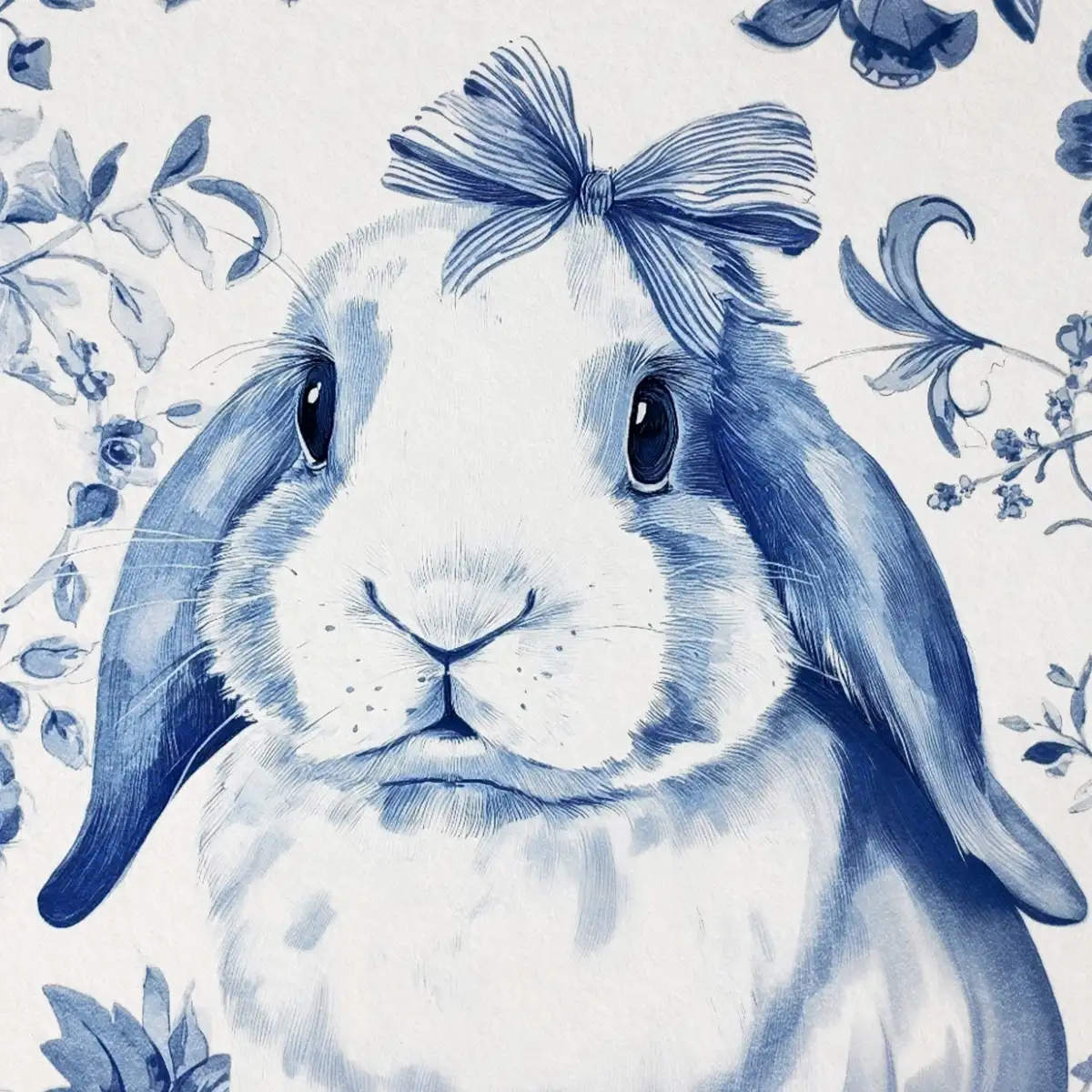 Blue Bunny Closeup Wall Art - Image 14
