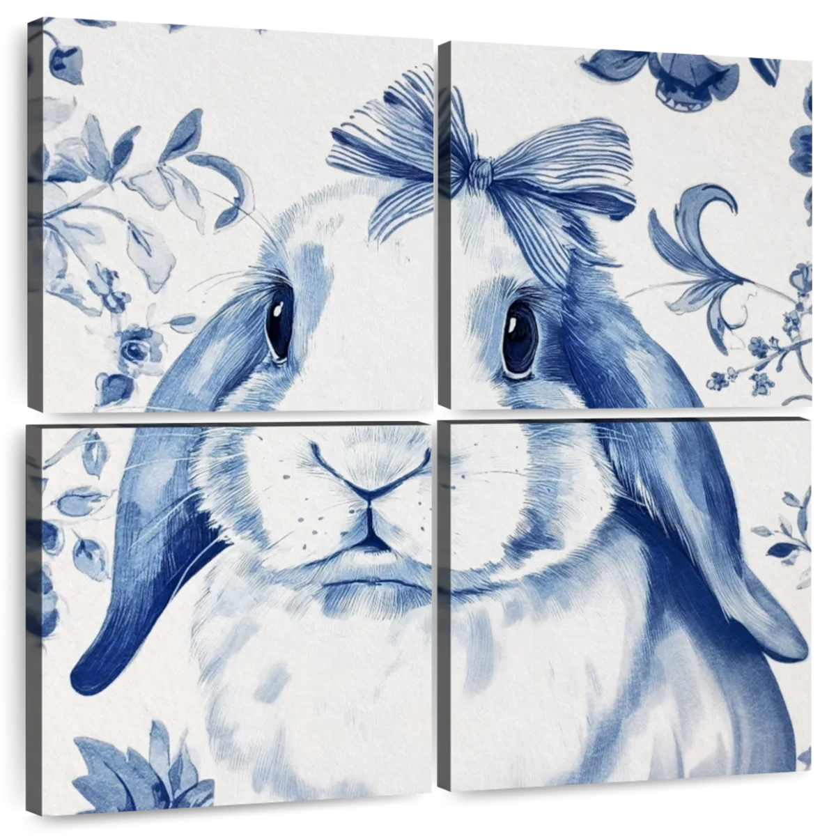 Blue Bunny Closeup Wall Art - Image 9
