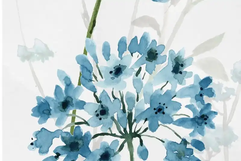 Blue Mist Agapanthus Panel II Wall Art - Image 13