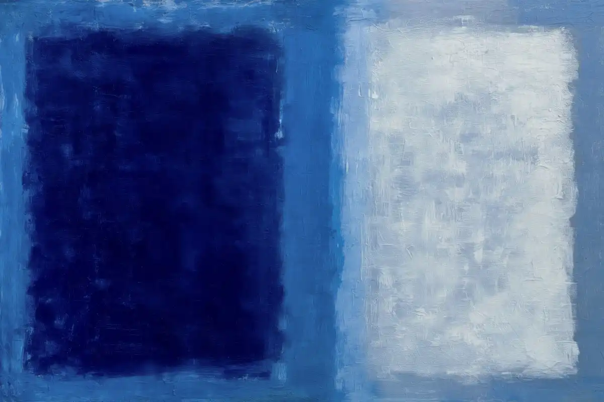 Blue Panel Abstract Wall Art - Image 16