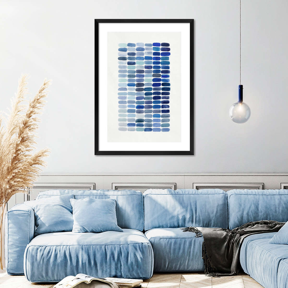 Blue Pigment Study Wall Art - Image 5
