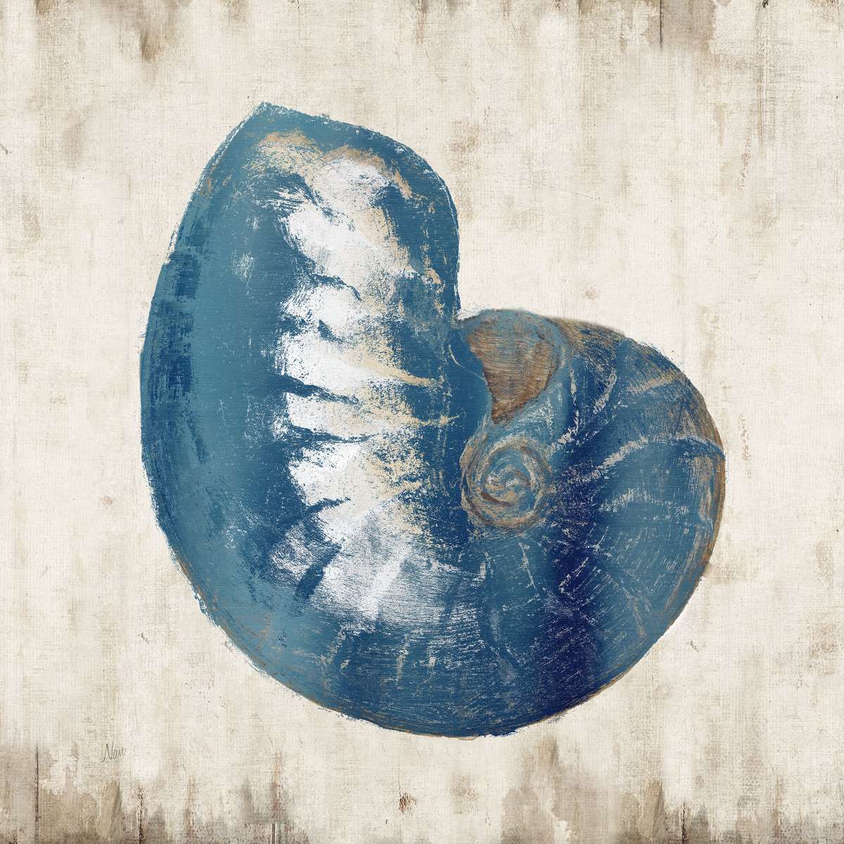 Blue Shell I Wall Art - Image 2