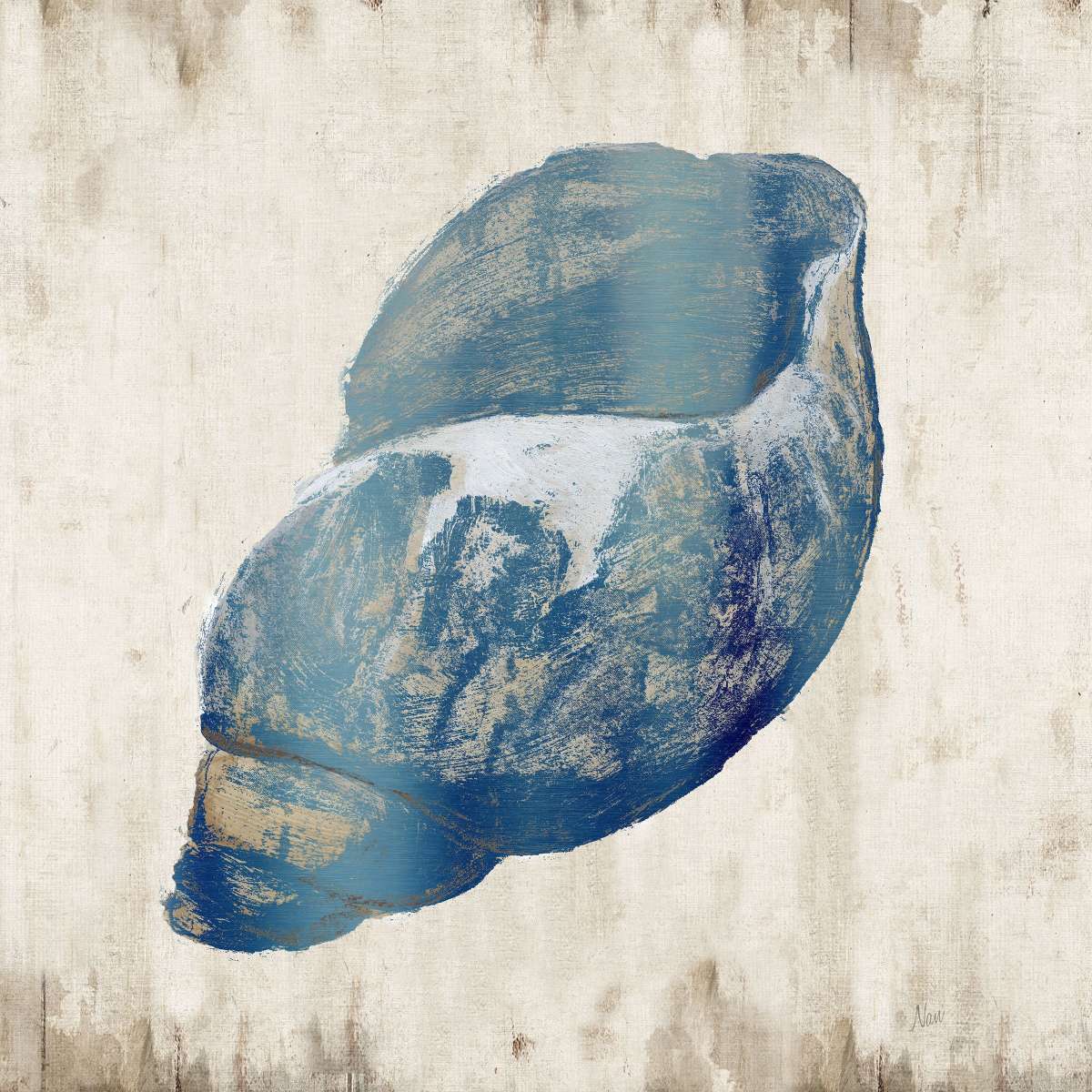 Blue Shell IV Wall Art - Image 2