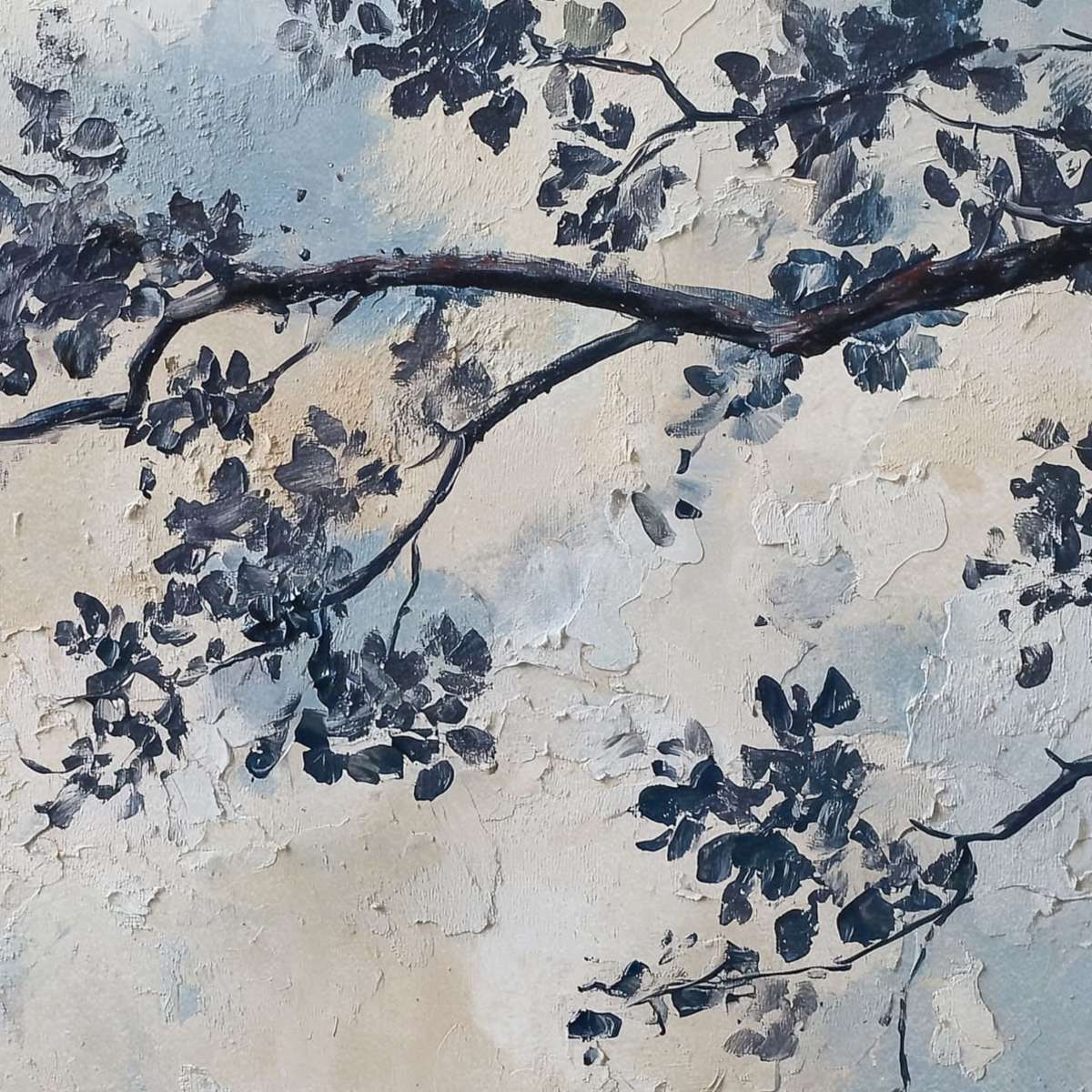 Blue Tree Silhouette Wall Art - Image 9