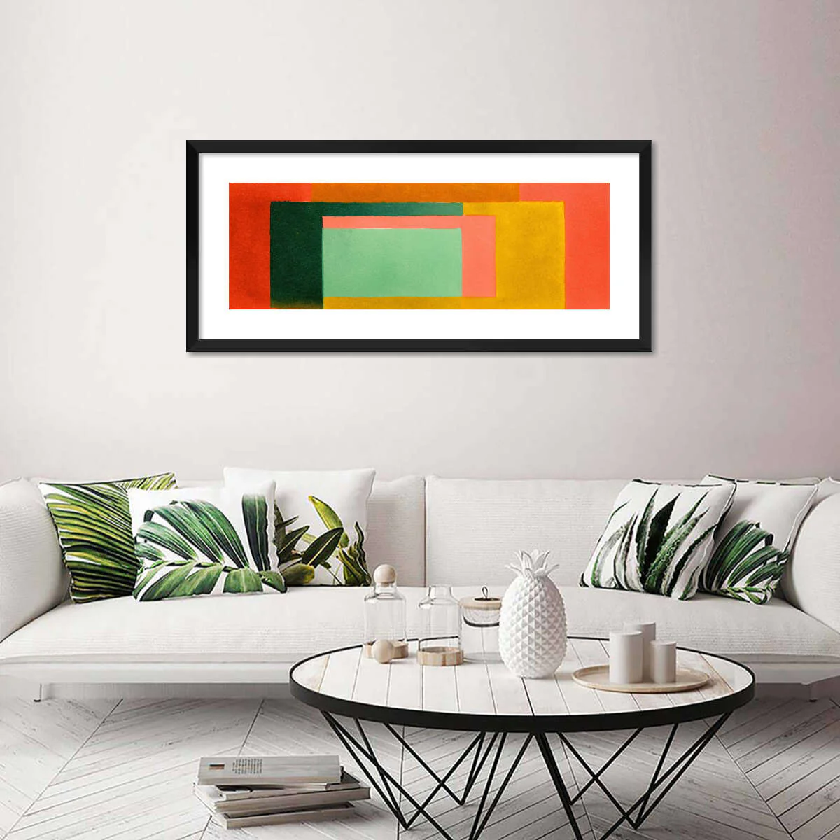 Bold Color Block Rectangles Abstract Wall Art - Image 7