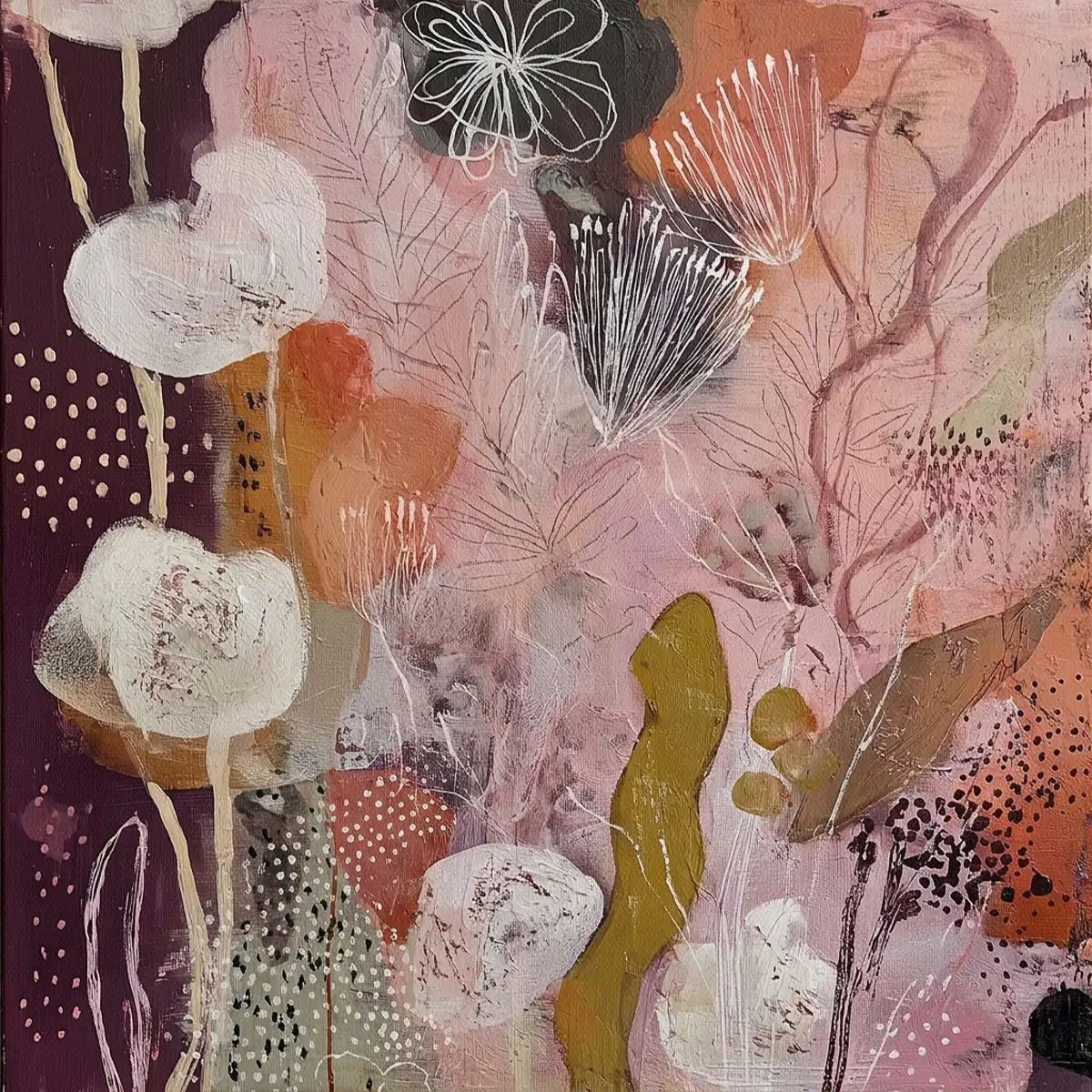 Botanical Floral Pattern Wall Art - Image 12