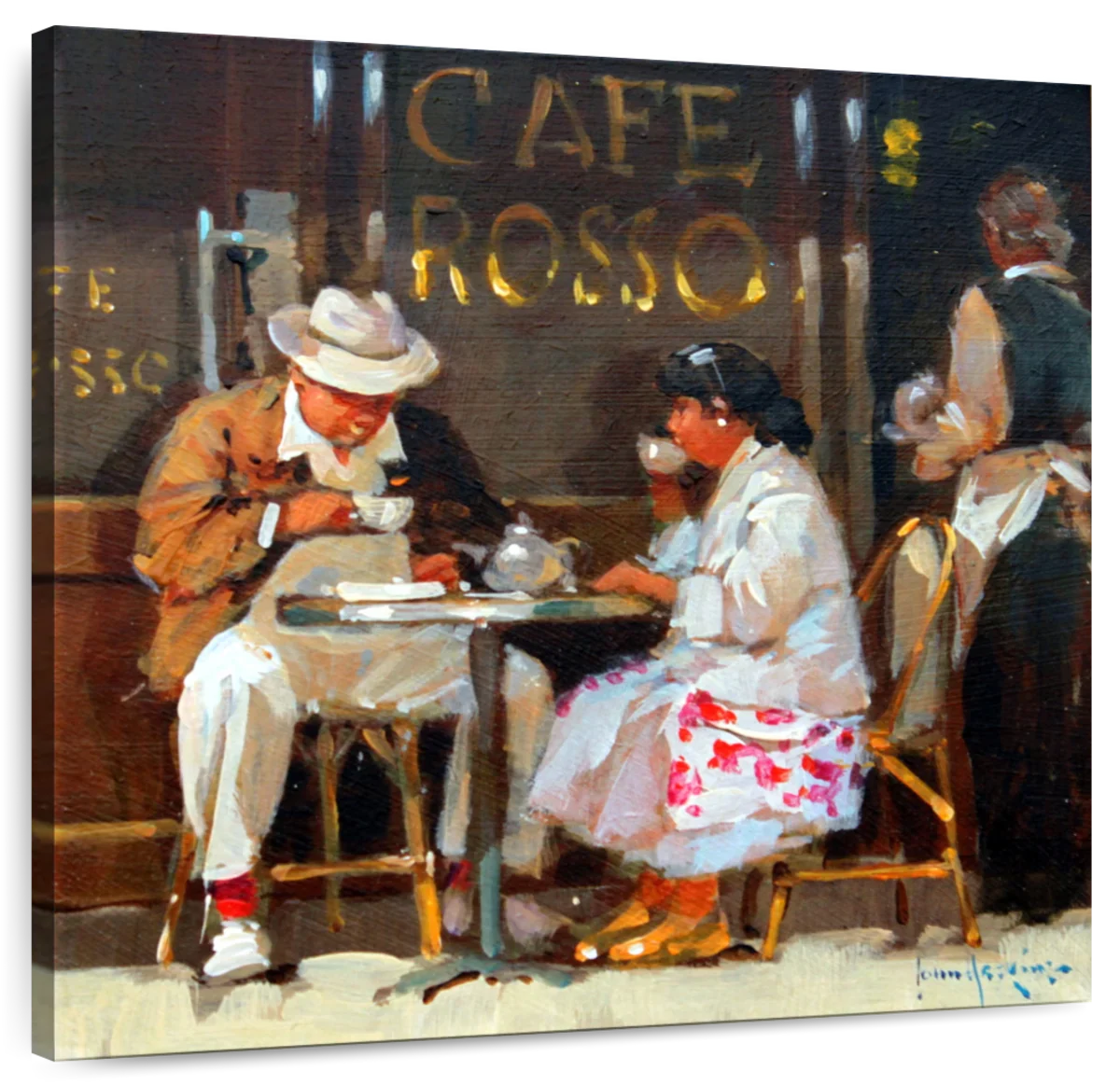 Breakfast At Cafe Rosso Wall Art