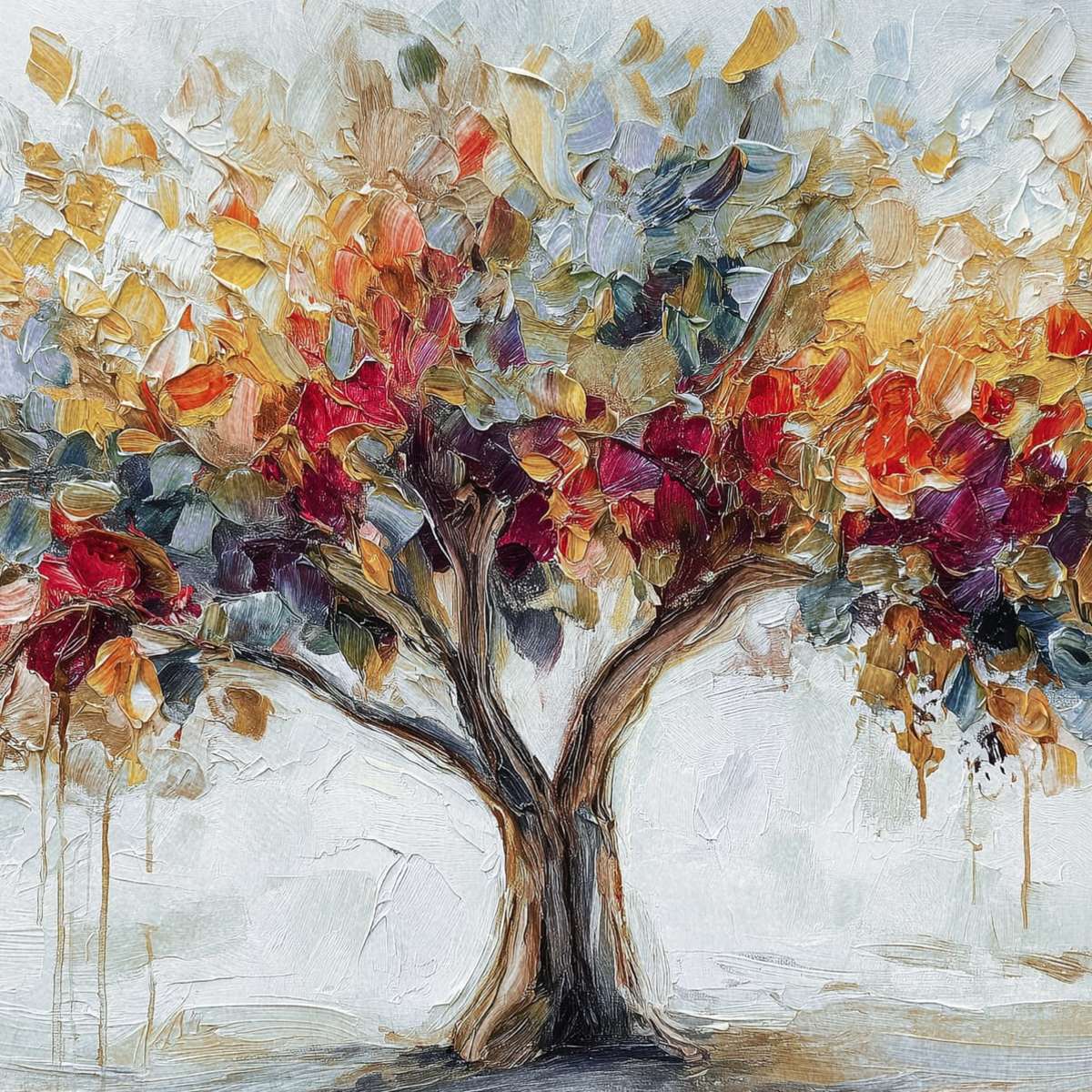 Broad Colorful Tree Wall Art - Image 2
