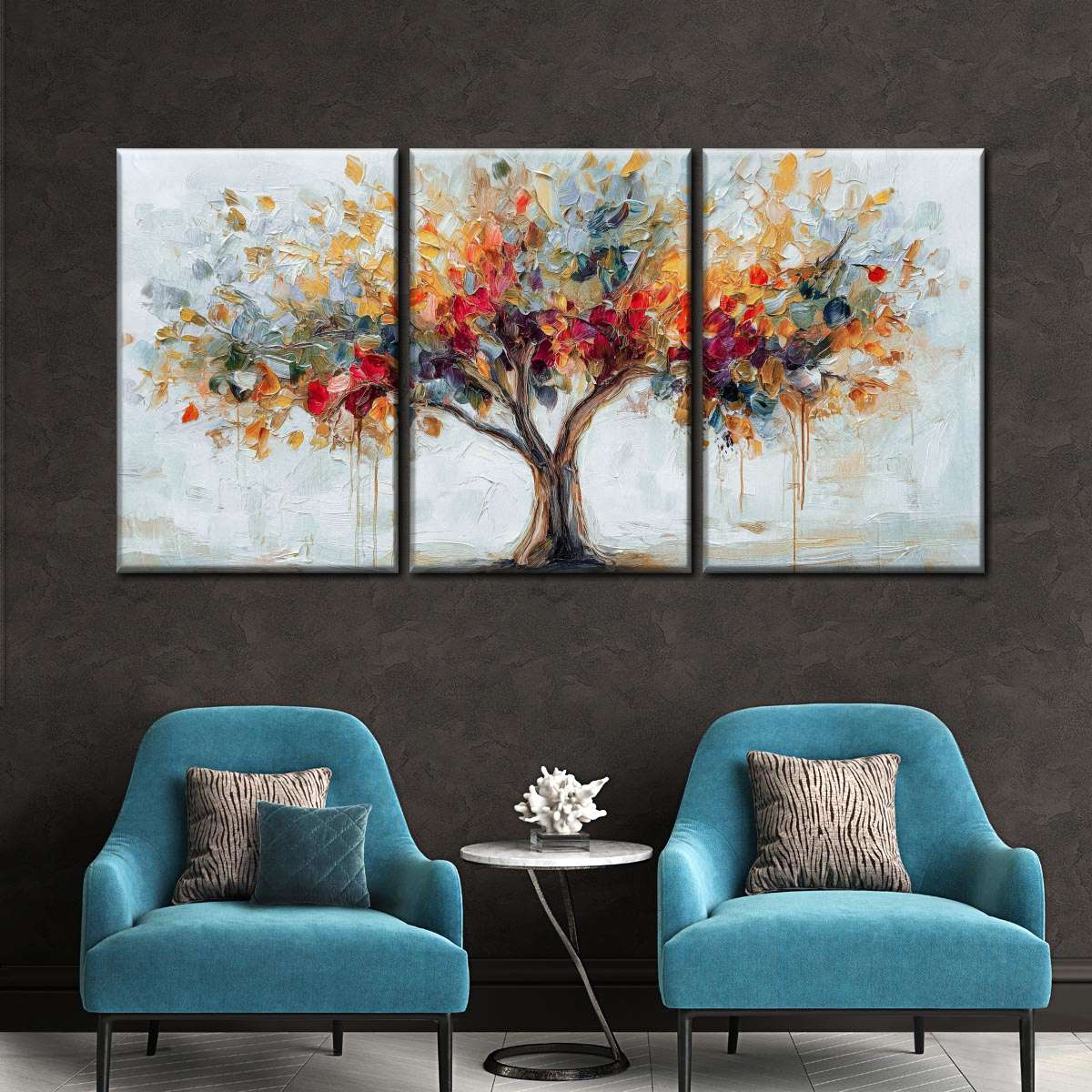 Broad Colorful Tree Wall Art - Image 4