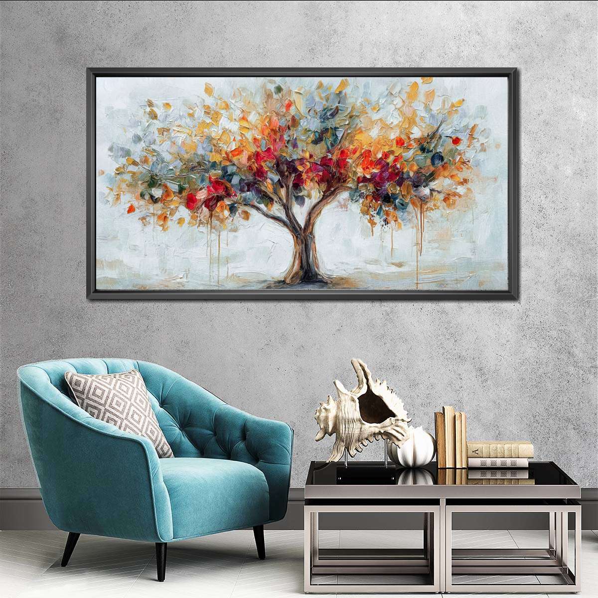 Broad Colorful Tree Wall Art - Image 5