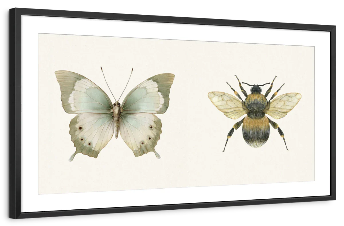 Butterfly And Bumblebee Wall Art - Image 13