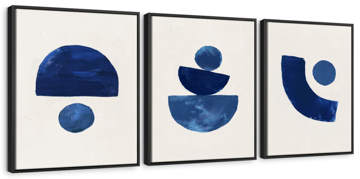 Calm But Playful Triptych Wall Art - Image 5