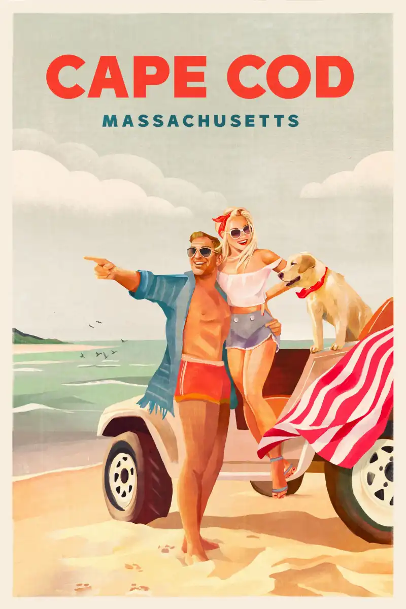 Cape Cod Massachusetts Summer Beach Wall Art - Image 12