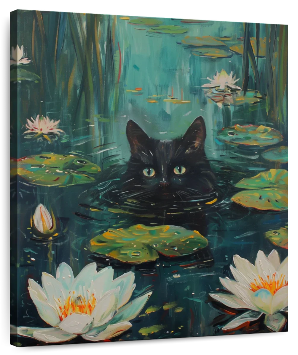 Cat Pond Wall Art