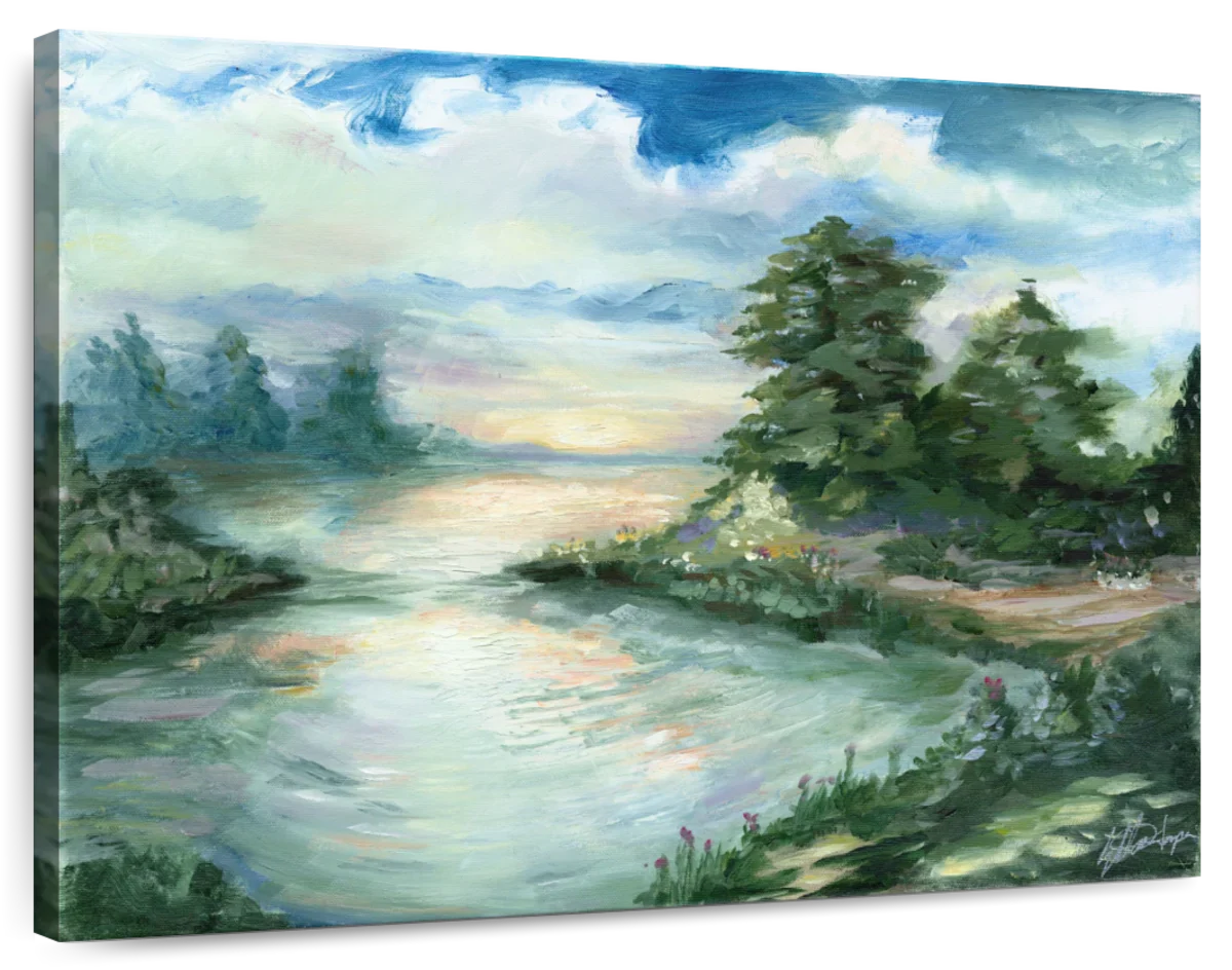 Cerulean Sunrise Wall Art